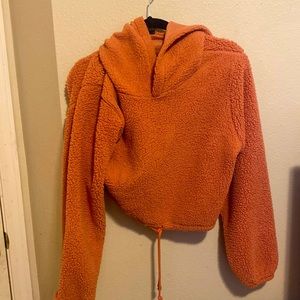 It is a large, wild table fleece sweater.